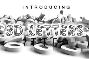 3D Letters: A Comic-Inspired Display Font for Bold Branding