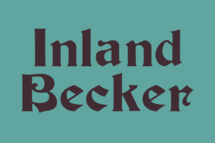 Crafting with Elegance: The Inland Becker Display Font