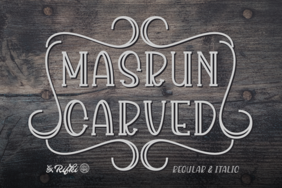 Masrun Carved: A Font for Creating Scrolling-Stopping Visuals