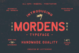 Mordens: A Vintage Display Font for Modern Digital Experiences