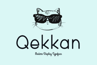 Qekkan: A Modern Font for Crafters and Product Creators