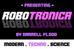 Robotronica: A Futuristic Font for Handmade Product Creators