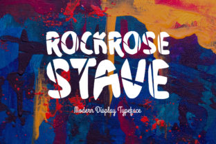 Rockrose Stave: A Bold Display Font for Editorial Impact