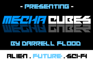 The Mechacubes Font: A Crafters Futuristic Toolkit