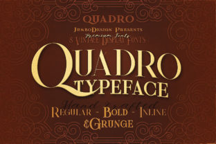 The Quadro Font Family Adds Vintage Style to Your Digital Campaigns